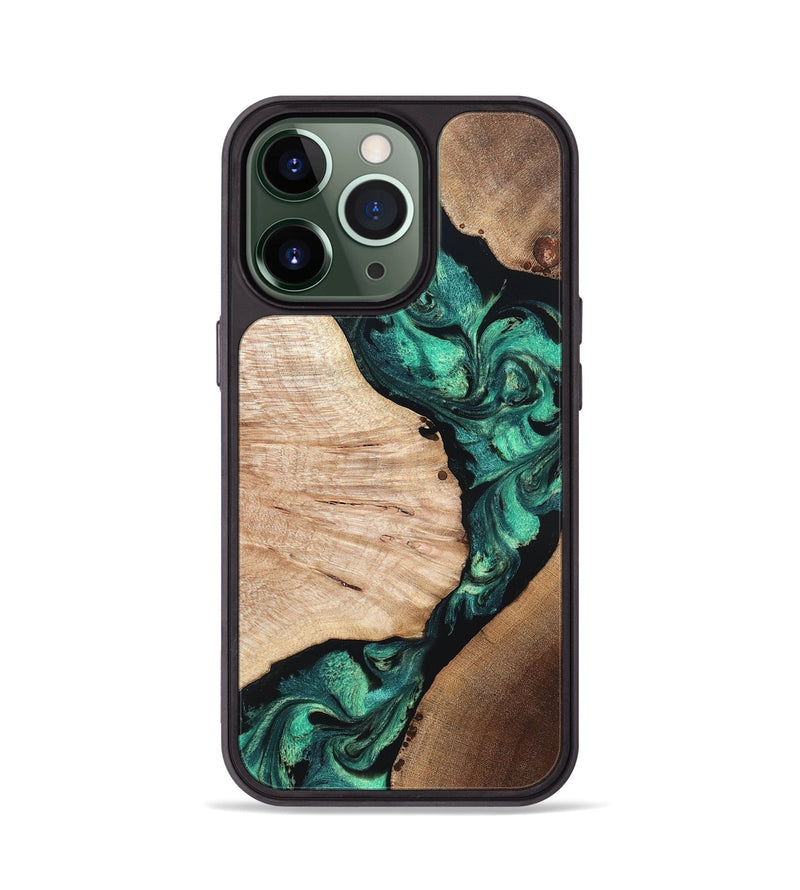 iPhone 13 Pro Wood Phone Case - Casen (Green, 819955)