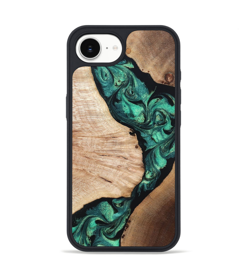 iPhone 16e Wood Phone Case - Casen (Green, 819955)