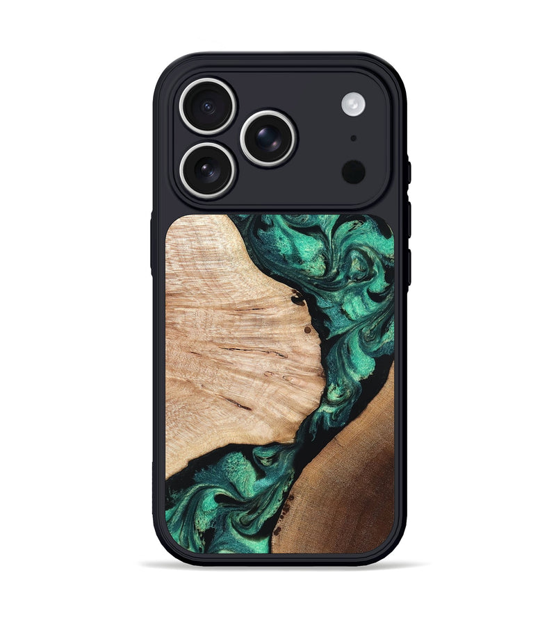 iPhone 17 Pro Wood Phone Case - Casen (Green, 819955)