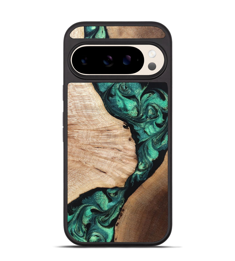 Pixel 10 Pro Wood Phone Case - Casen (Green, 819955)