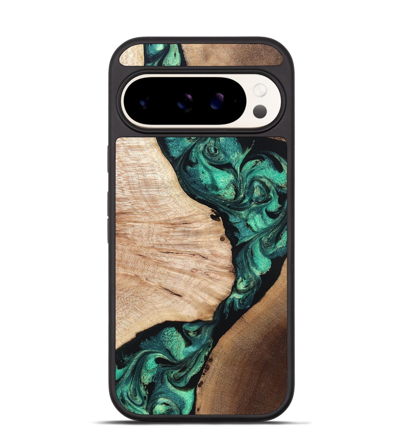 Pixel 9 Wood Phone Case - Casen (Green, 819955)