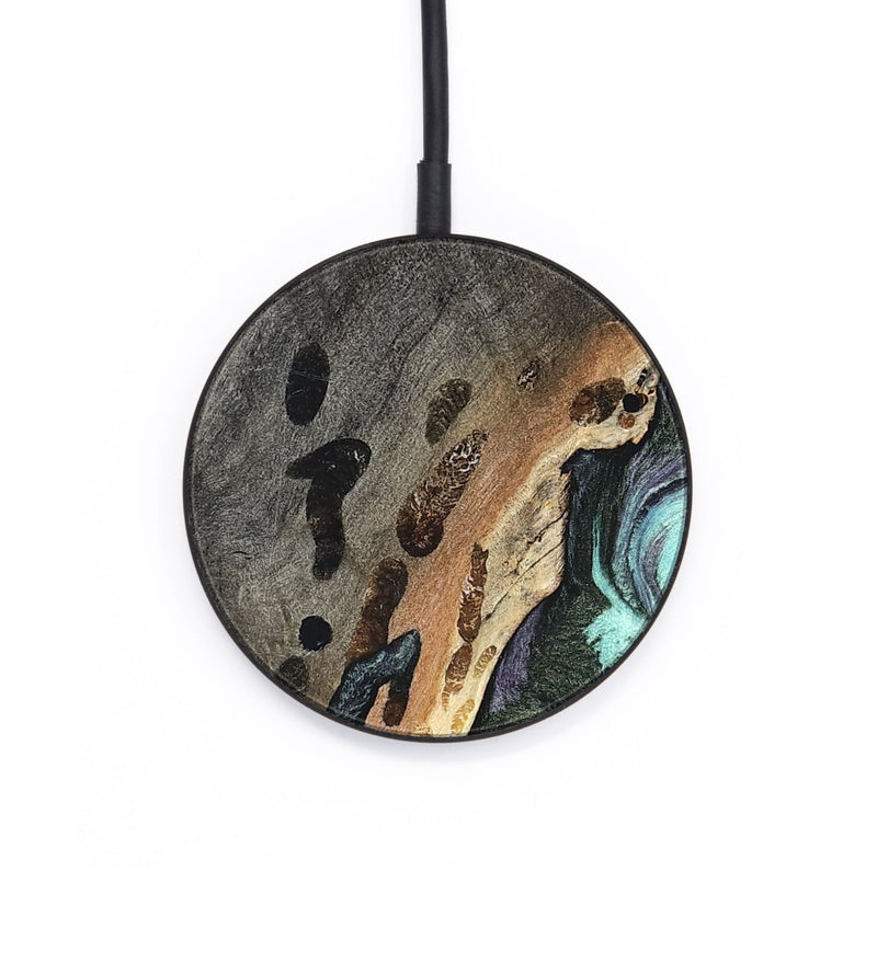 Circle Wood Wireless Charger - Libby (Green, 819956)
