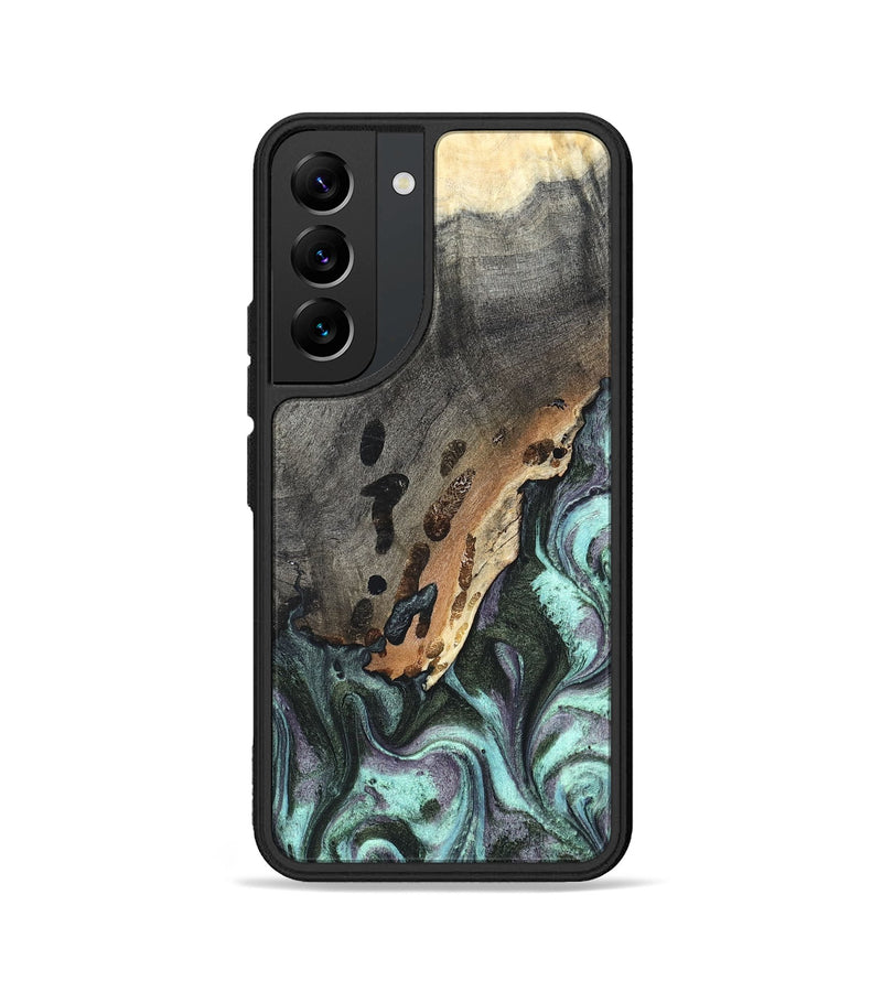 Galaxy S22 Wood Phone Case - Libby (Green, 819956)