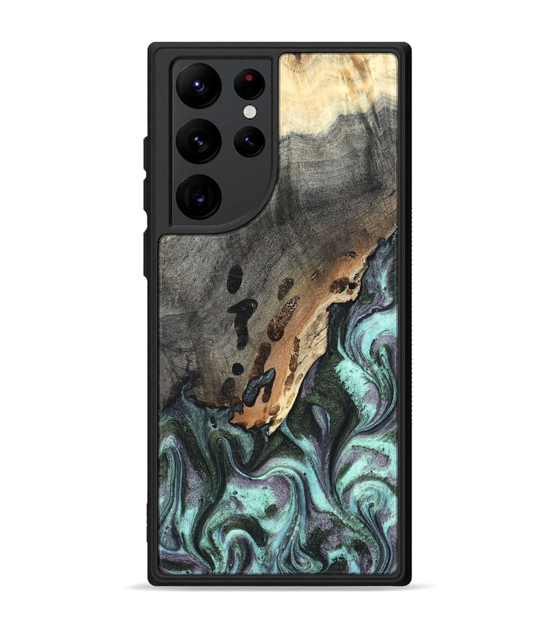 Galaxy S22 Ultra Wood Phone Case - Libby (Green, 819956)