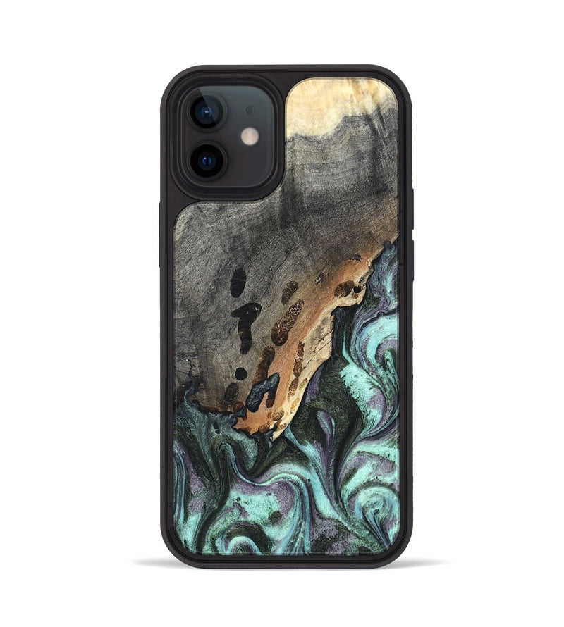 iPhone 12 Wood Phone Case - Libby (Green, 819956)