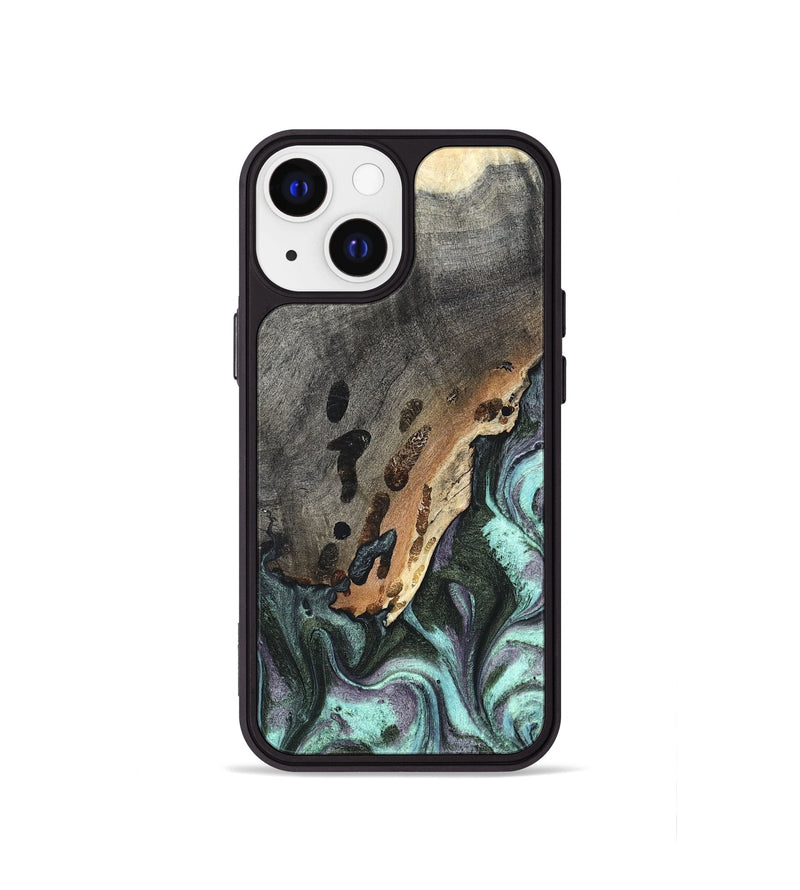 iPhone 13 mini Wood Phone Case - Libby (Green, 819956)