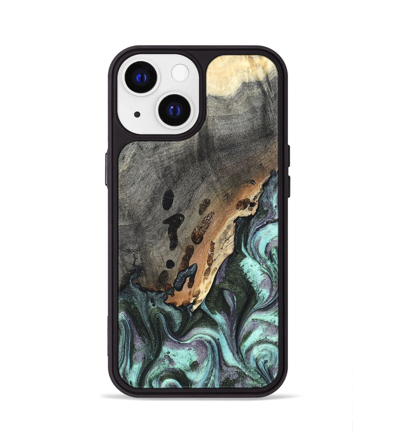 iPhone 13 Wood Phone Case - Libby (Green, 819956)