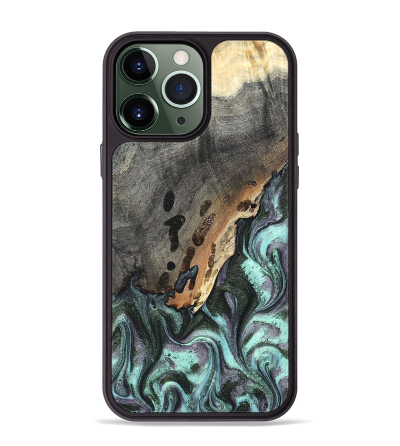 iPhone 13 Pro Max Wood Phone Case - Libby (Green, 819956)