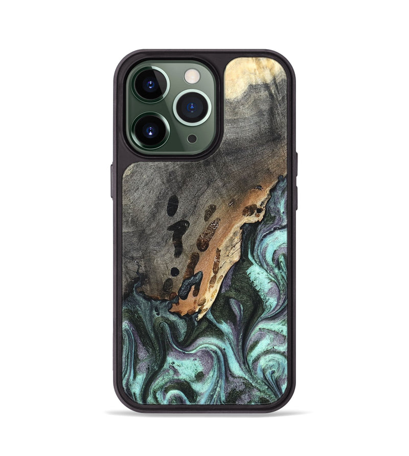 iPhone 13 Pro Wood Phone Case - Libby (Green, 819956)