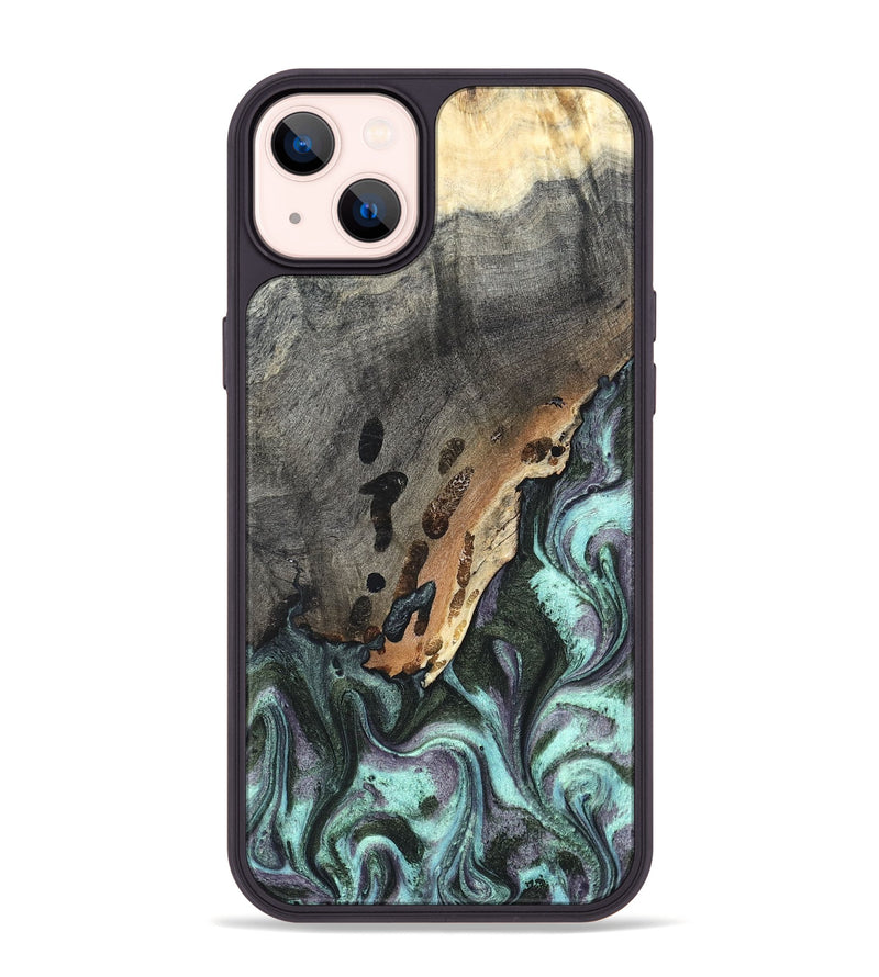 iPhone 14 Plus Wood Phone Case - Libby (Green, 819956)