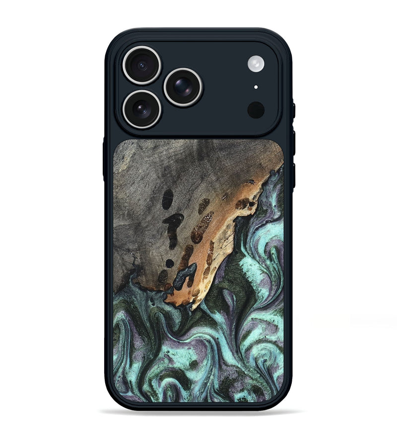 iPhone 17 Pro Max Wood Phone Case - Libby (Green, 819956)