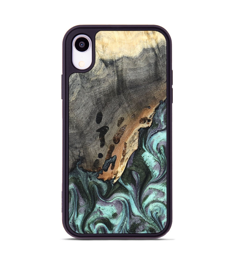 iPhone Xr Wood Phone Case - Libby (Green, 819956)