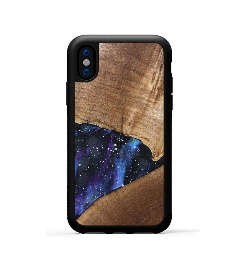 iPhone Xs Wood Phone Case - Ezrah (Cosmos, 819962)