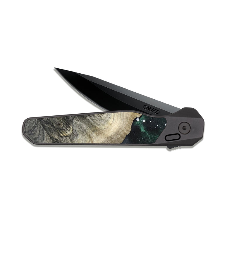 EDC Dark Slate Wood Pocket Knife - Terry (Cosmos, 819970)