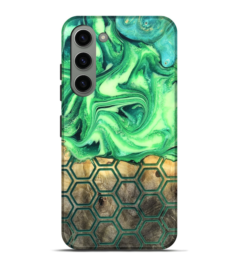Galaxy S23 Plus Wood Live Edge Phone Case - Onyx (Neon, 819977)
