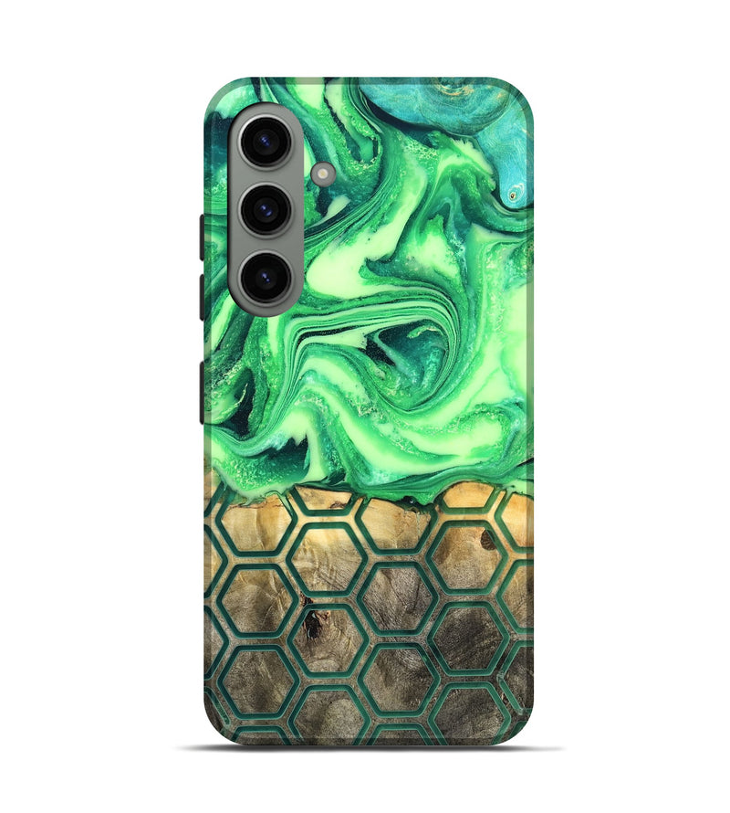 Galaxy S24 Wood Live Edge Phone Case - Onyx (Neon, 819977)
