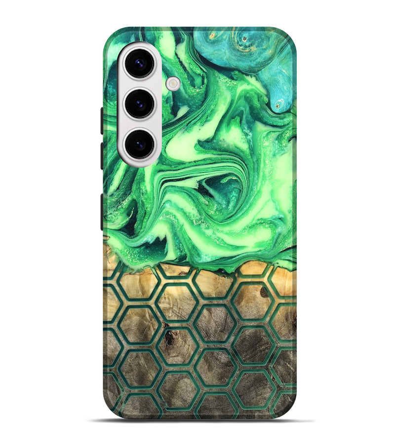 Galaxy S25 Plus Wood Live Edge Phone Case - Onyx (Neon, 819977)