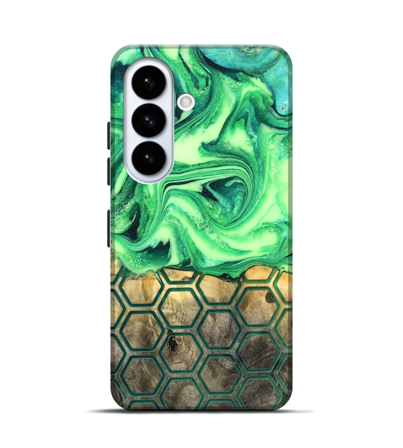 Galaxy S26 Wood Live Edge Phone Case - Onyx (Neon, 819977)
