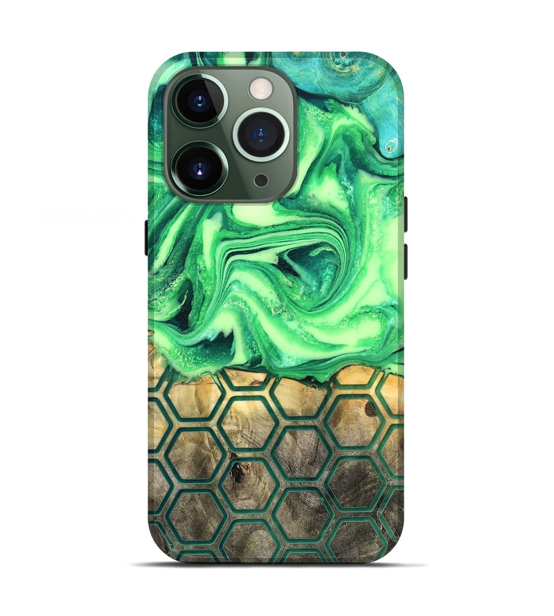 iPhone 13 Pro Wood Live Edge Phone Case - Onyx (Neon, 819977)