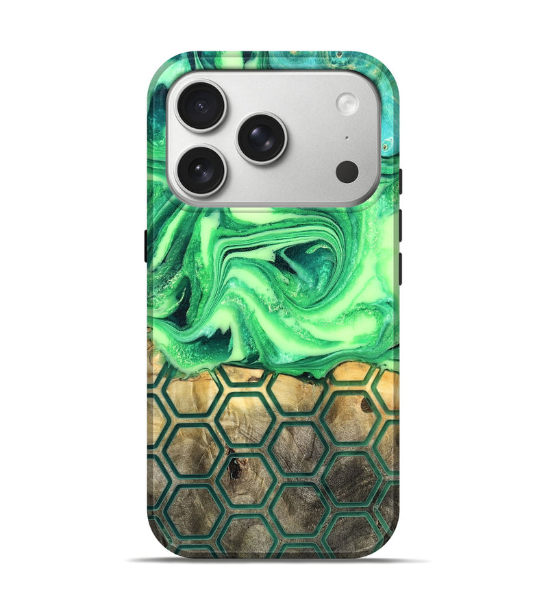 iPhone 17 Pro Wood Live Edge Phone Case - Onyx (Neon, 819977)