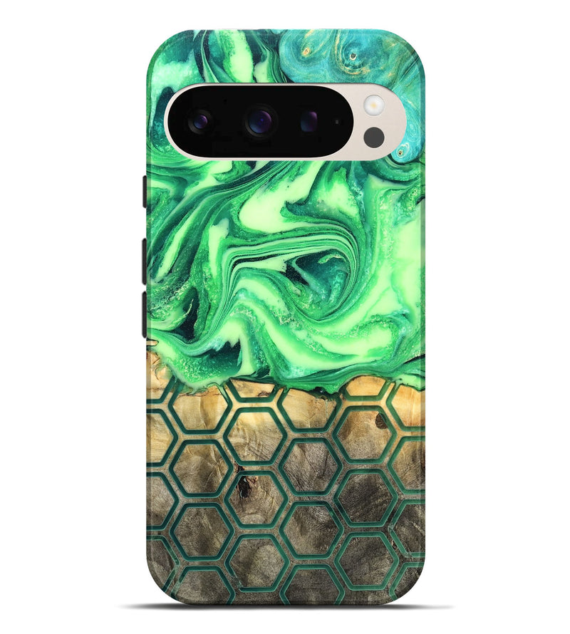 Pixel 10 Pro XL Wood Live Edge Phone Case - Onyx (Neon, 819977)