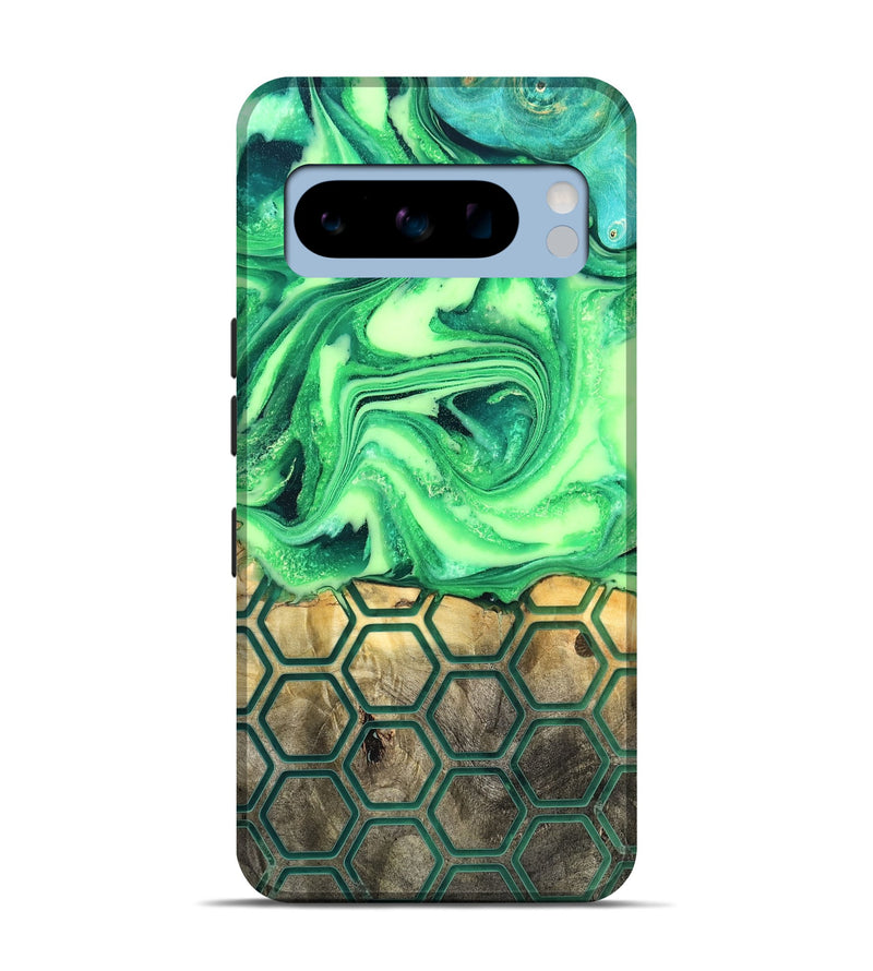 Pixel 8 Pro Wood Live Edge Phone Case - Onyx (Neon, 819977)