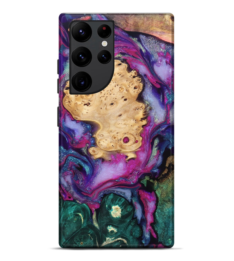 Galaxy S22 Ultra Wood Live Edge Phone Case - Kai (Purple, 819979)
