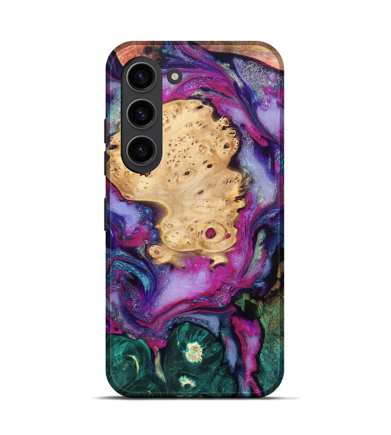 Galaxy S23 Wood Live Edge Phone Case - Kai (Purple, 819979)