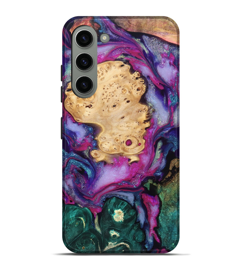 Galaxy S23 Plus Wood Live Edge Phone Case - Kai (Purple, 819979)