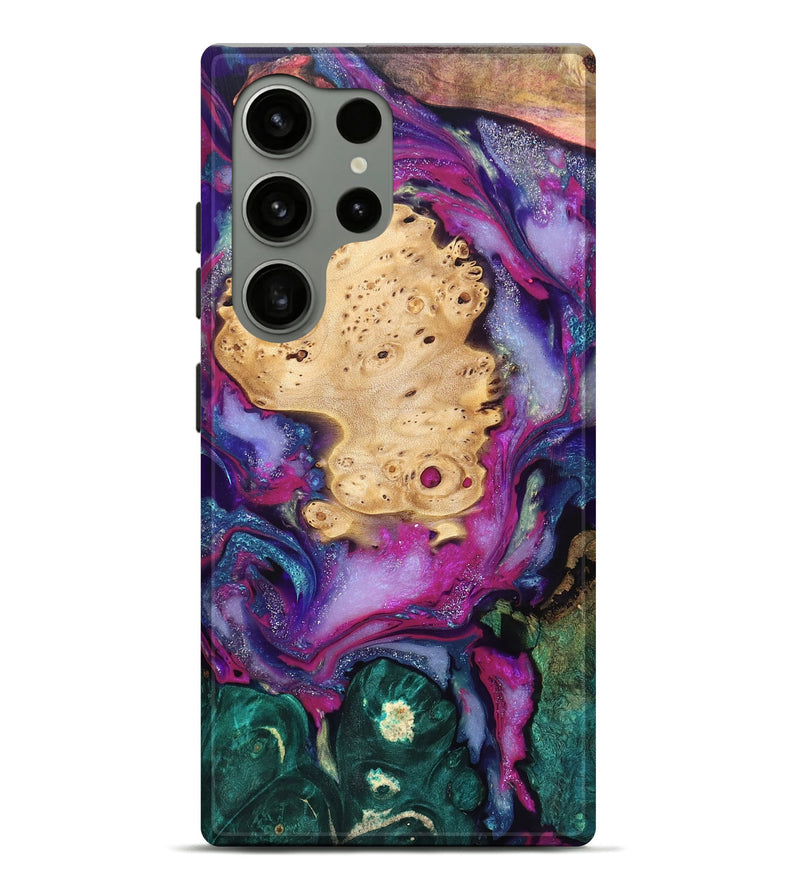 Galaxy S24 Ultra Wood Live Edge Phone Case - Kai (Purple, 819979)