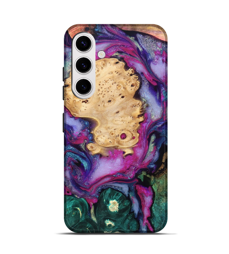Galaxy S25 Wood Live Edge Phone Case - Kai (Purple, 819979)