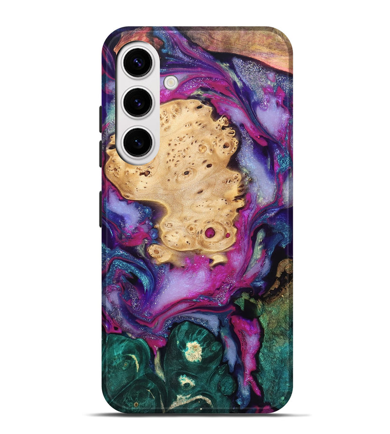 Galaxy S25 Plus Wood Live Edge Phone Case - Kai (Purple, 819979)