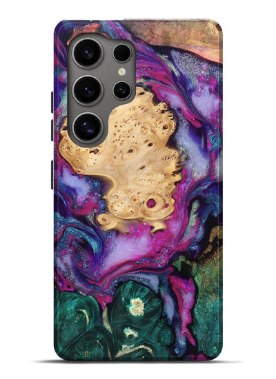 Galaxy S25 Ultra Wood Live Edge Phone Case - Kai (Purple, 819979)