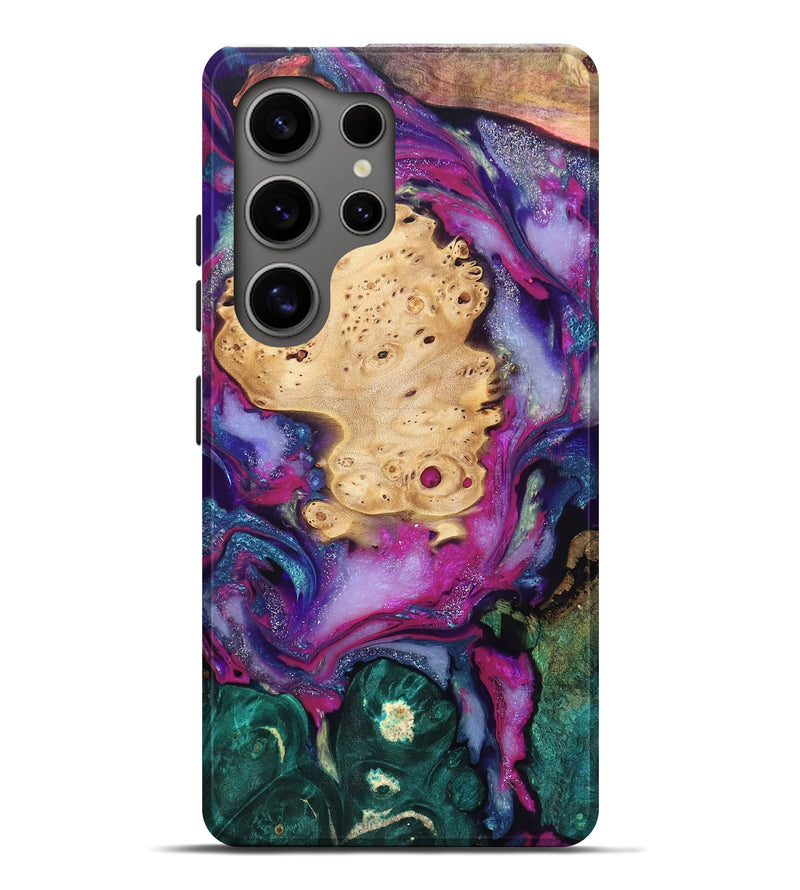 Galaxy S25 Ultra Wood Live Edge Phone Case - Kai (Purple, 819979)