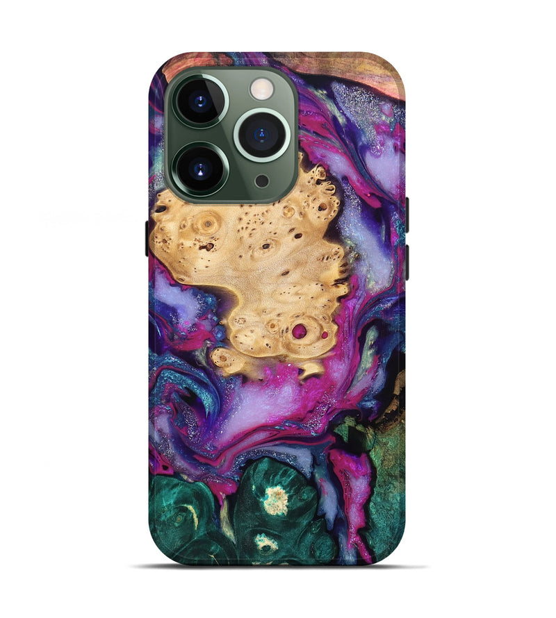 iPhone 13 Pro Wood Live Edge Phone Case - Kai (Purple, 819979)