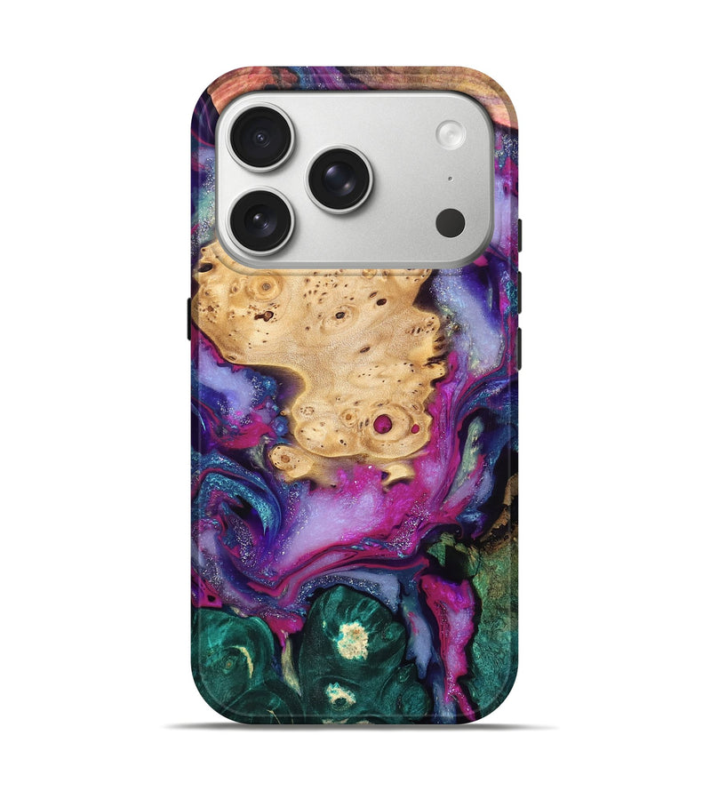 iPhone 17 Pro Wood Live Edge Phone Case - Kai (Purple, 819979)