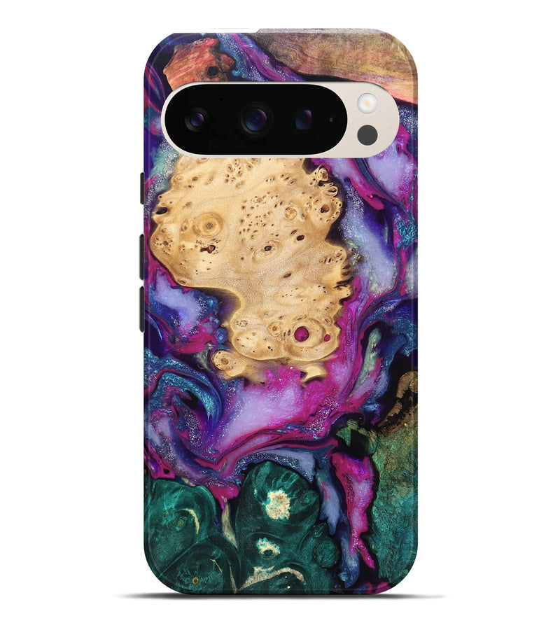 Pixel 10 Pro XL Wood Live Edge Phone Case - Kai (Purple, 819979)