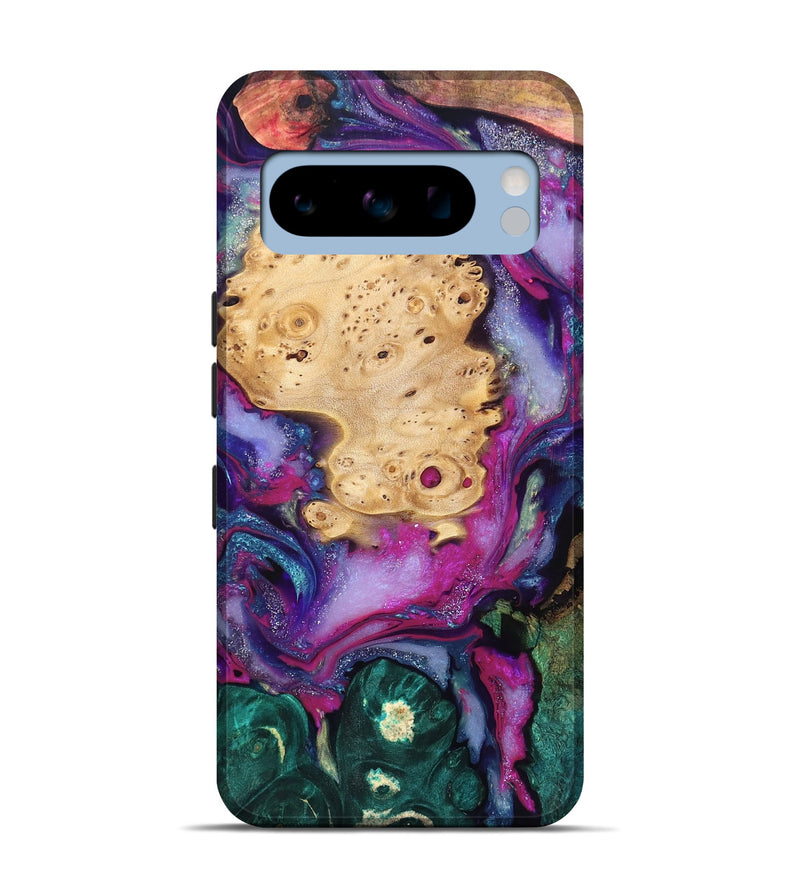 Pixel 8 Pro Wood Live Edge Phone Case - Kai (Purple, 819979)