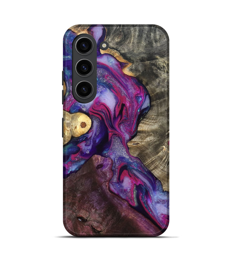 Galaxy S23 Wood Live Edge Phone Case - Eduardo (Purple, 819980)