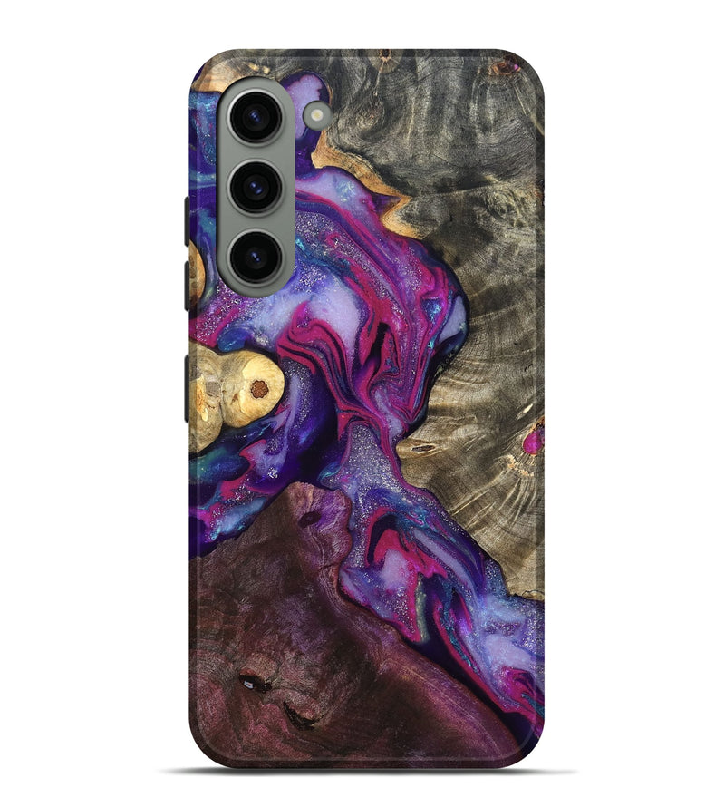 Galaxy S23 Plus Wood Live Edge Phone Case - Eduardo (Purple, 819980)