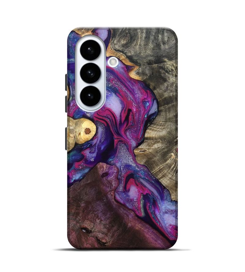 Galaxy S26 Wood Live Edge Phone Case - Eduardo (Purple, 819980)