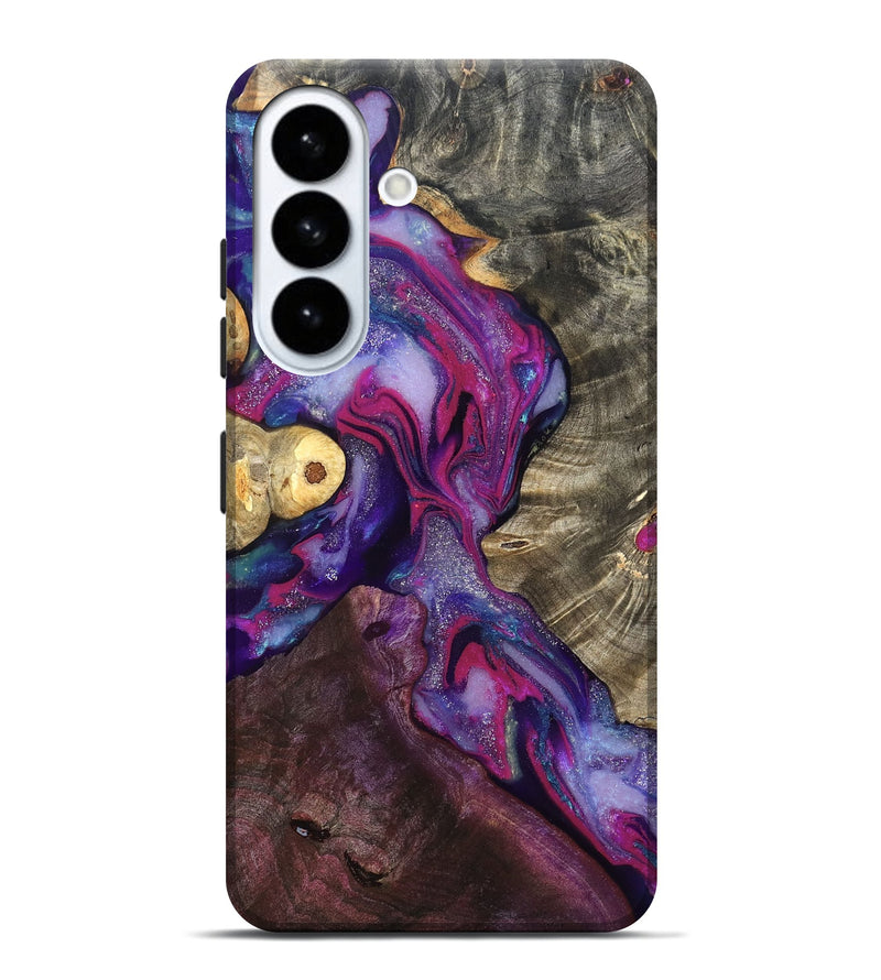 Galaxy S26 Plus Wood Live Edge Phone Case - Eduardo (Purple, 819980)