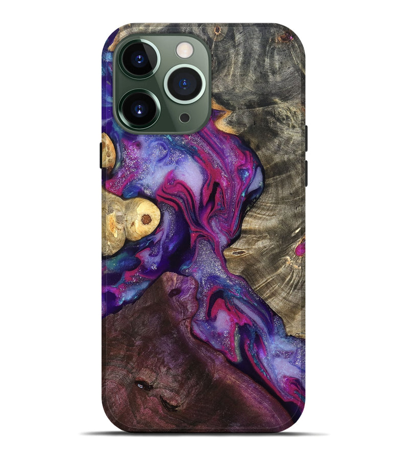 iPhone 13 Pro Max Wood Live Edge Phone Case - Eduardo (Purple, 819980)