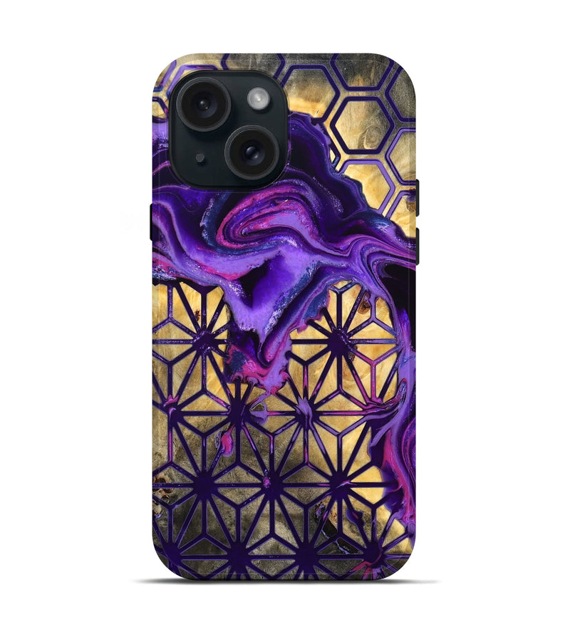 iPhone 15 Wood Live Edge Phone Case - Noah (Pattern, 819981)