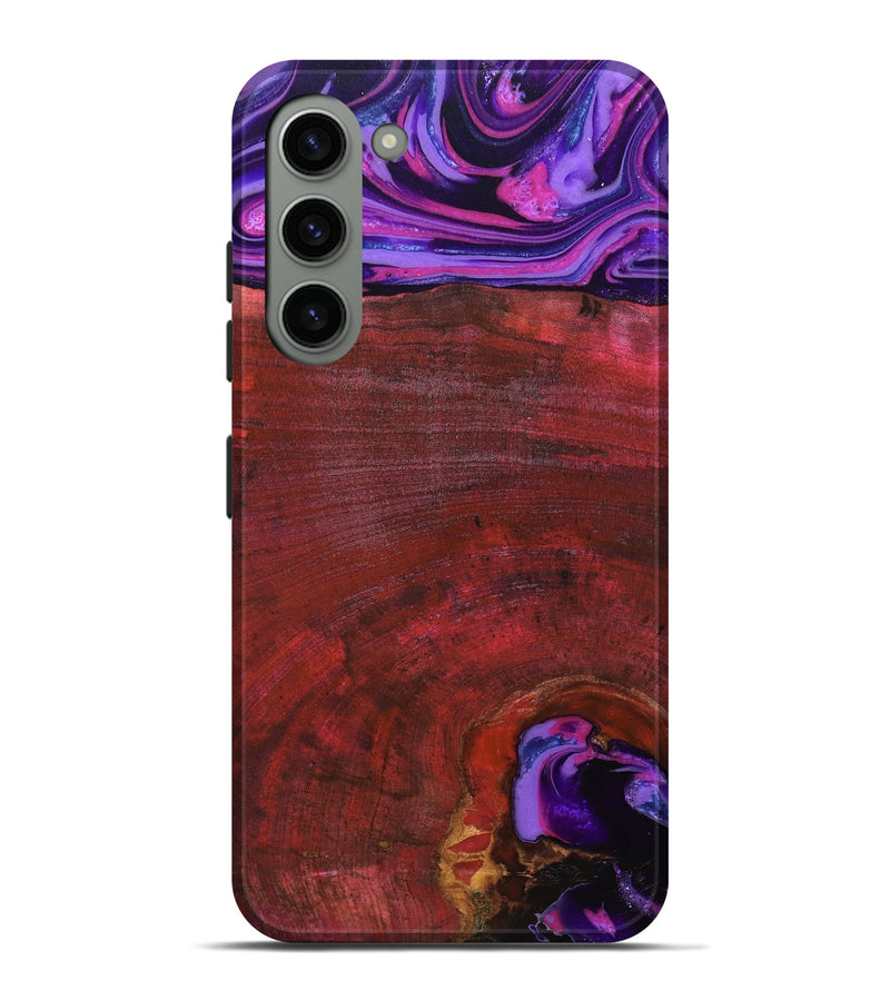 Galaxy S23 Plus Wood Live Edge Phone Case - Teo (Red, 819982)