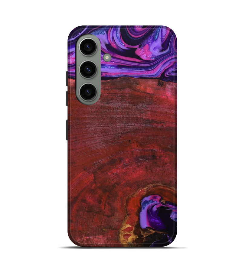 Galaxy S24 Wood Live Edge Phone Case - Teo (Red, 819982)