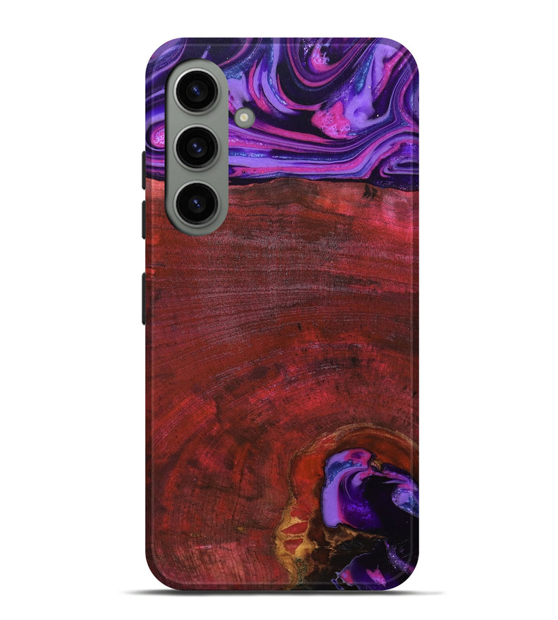 Galaxy S24 Plus Wood Live Edge Phone Case - Teo (Red, 819982)