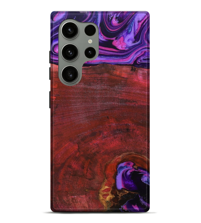 Galaxy S24 Ultra Wood Live Edge Phone Case - Teo (Red, 819982)