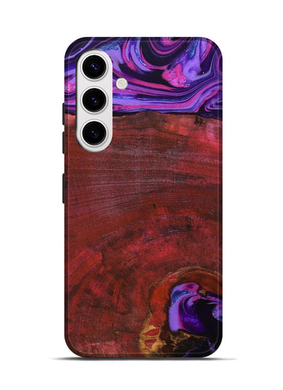 Galaxy S25 Wood Live Edge Phone Case - Teo (Red, 819982)