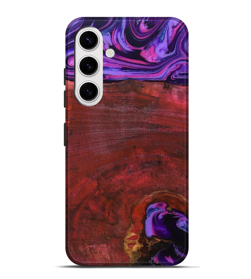 Galaxy S25 Plus Wood Live Edge Phone Case - Teo (Red, 819982)